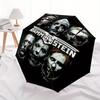 1pc Rammstein Automatic Folding Umbrella - Portable 3-Fold Design, 8-Bone Iron Frame Outdoor Umbrella, Ideal Gift for Fans, Travelers, Daily Use,
