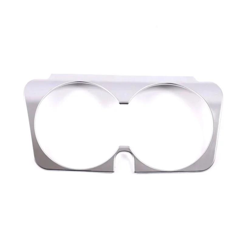 ABS For Mercedes Benz C E GLC Class W205 W213 X253 Car Carbon Fiber Texture Gear Shift Panel Water Cup Holder Frame Trim Cover
