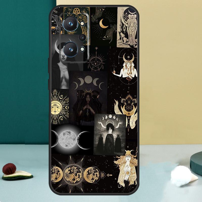 Triple Moon Goddess Hecate Tarot Card For OPPO Realme C33 C55 C35 C31 C30 C21Y C25 C11 C15 GT Neo 5 3T 2T 9 10 11 Pro Plus Case