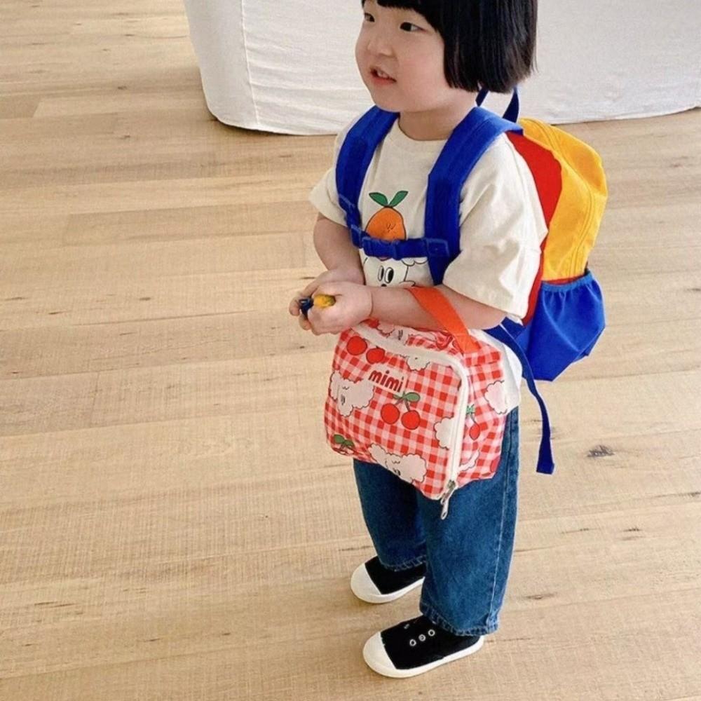Portable Storage Bag with Zipper Handheld Bag Korean Tote Bag  Storage Organizer