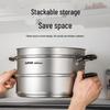 Supor 304 Stainless Steel Double-Layer Steamer