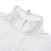 Blu DoT Sleeveless Half Zip T shirT Plus Wh