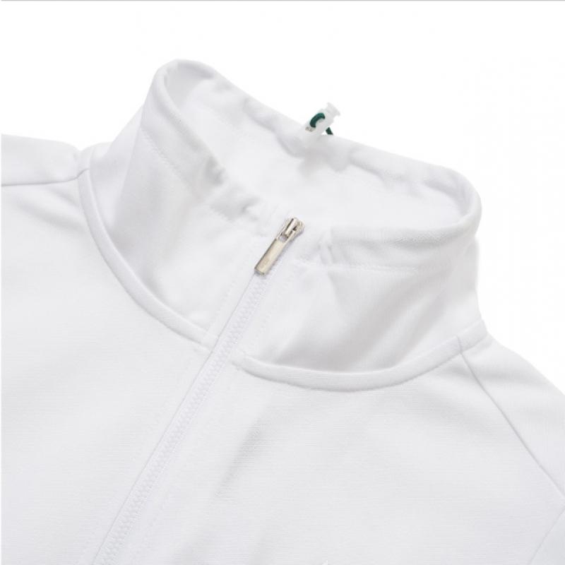 Blu DoT Sleeveless Half Zip T shirT Plus Wh