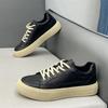 Chaussures en cuir souple nouvelle collection automne Chaussures à semelle plate style britannique Lisses Tendance Sport et loisirs xs