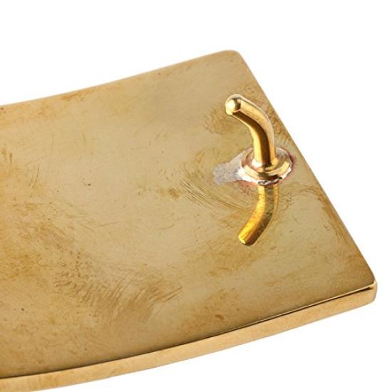 Mosazná desková přezka Ručně vyráběná Vyrobeno v Japonsku Stárnoucí mosaz Biker opasek [REDMOON] SBB-30 Pánský Dámský M...