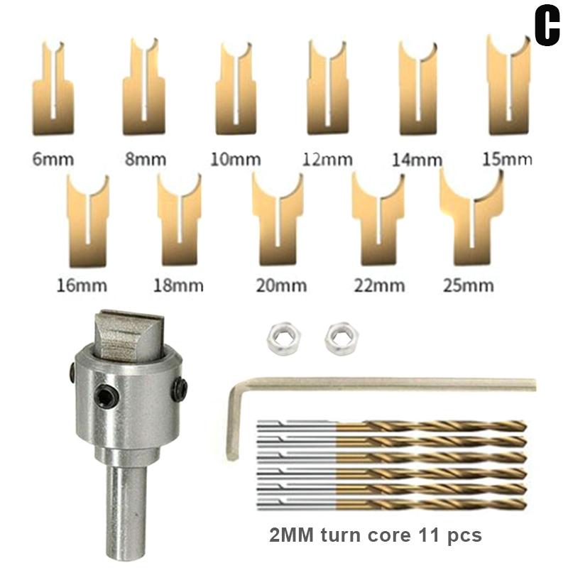 Wooden Beads Making Machine Kit Beads C-shaped Drill Bit Milling Cutter DIY Hand Crafts Bead Maker Planer Woodworking Tool