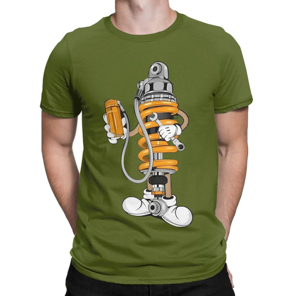 Ohlins Motorcycle 3 T Shirts Mens  100 Cotton Vintage TShirt Round Collar  Tee Shirt Short Sleeve Clothing Original