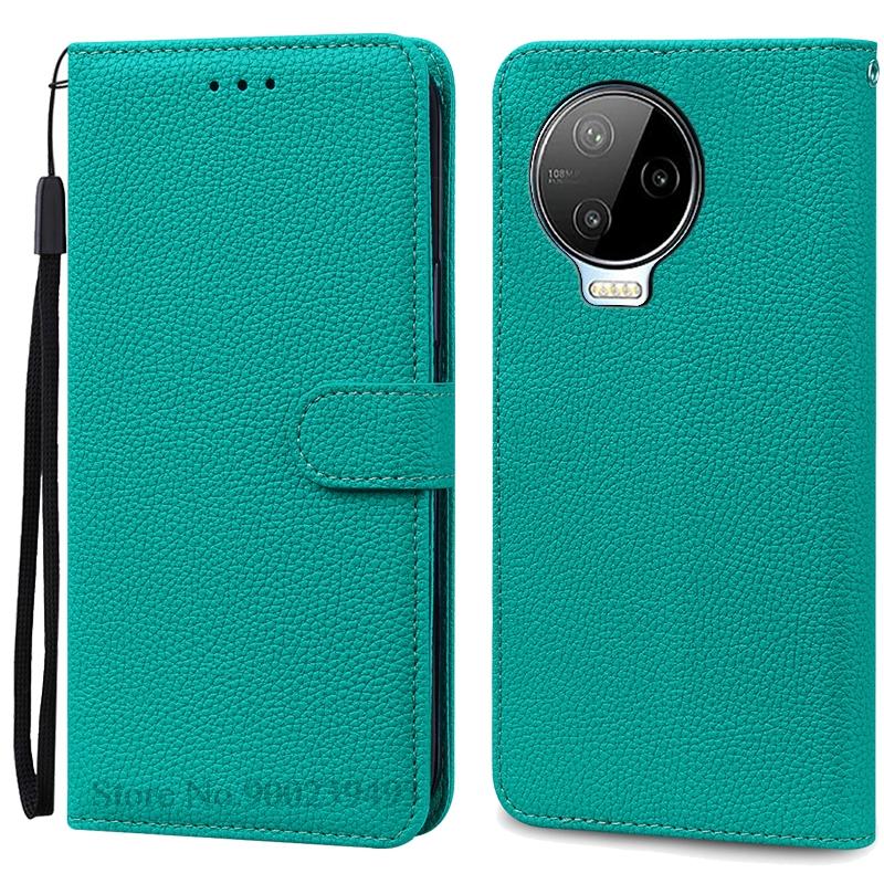 

Для Infinix Note 12 2023 чехол-кошелек кожаный флип-чехол для Infinix Note 12 2023 чехол X676C чехол для телефона Coque Fundas Bumper Infinix Note 12 2023 циан