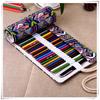 36/48/72 Holes Canvas Pencil Bags Creative Pen Pouch Brush Tool Bags Stationery Pouch