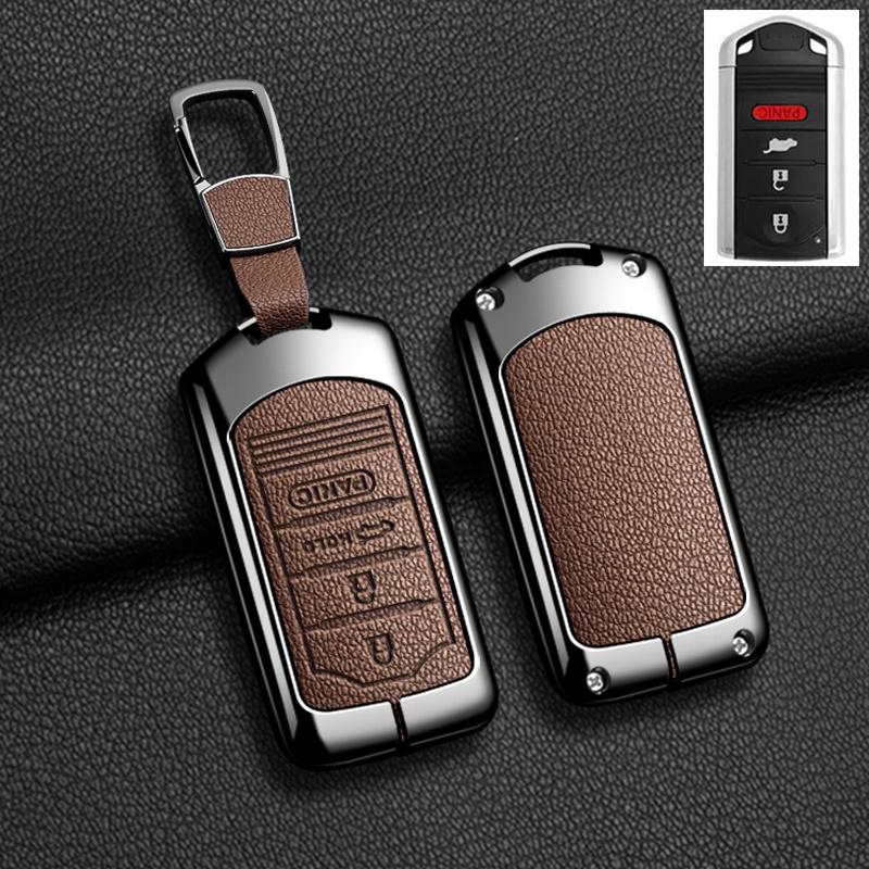Auto-Fernschlüsselhülle Abdeckung Fob Für Acura Ilx Mdx Zdx Rdx Tlx Rl Tl 2009 - Zinklegierung Leder Schutz Schlüsselanhänger Zubehör