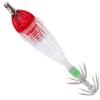Fishing LED Lure Light Squid Shape Red Light Color Bait Underwater Lamp with Hook