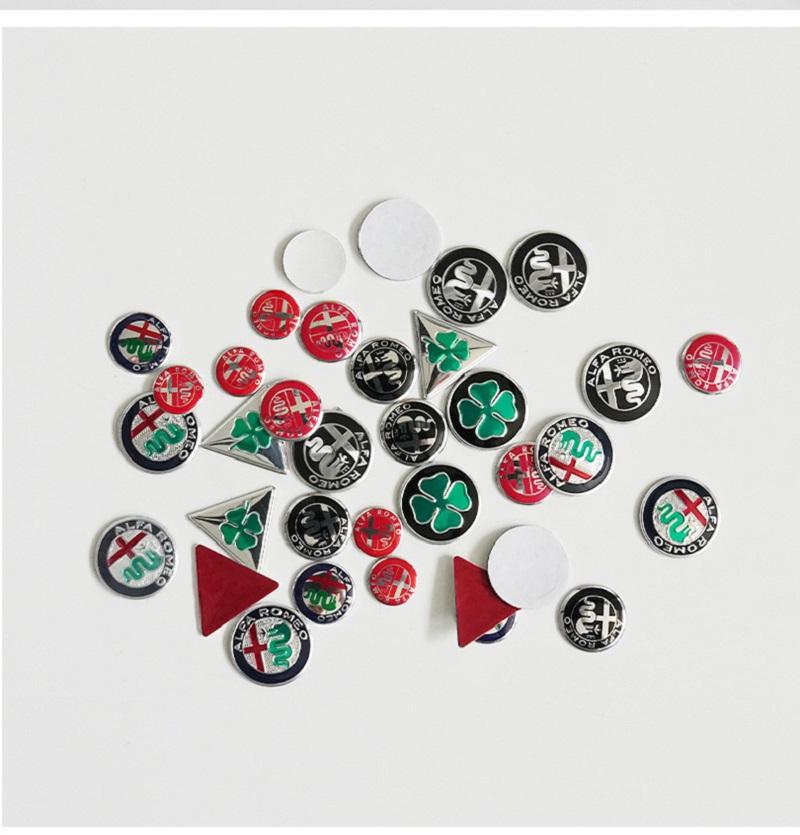 Trbdm9 Car Key Stickers Auto Control Keychain Emblem Accessories For Alfa Romeo 156 159 147 4C 8C 166 Giulia Giulietta Mito Stelvio GT