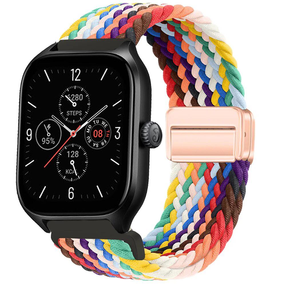 Braided Solo Loop Strap For Amazfit GTS/2/2e/3/4/GTS2 Mini/GTR 2/2e/4/3/Pro Nylon Bracelet Amazfit Bip 6 5 20mm/22mm Watch Band