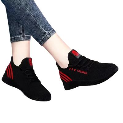 Women's New Lace Up Sneakers Female Casual Breathable Mesh Platform Sneakers Ladies Soft Comfy Sneaker Tenis Feminino