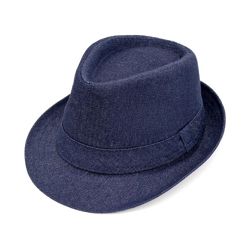

Джинсовая британская ретро джазовая шляпа мужская весенне-осенняя шляпа шляпа от солнца сценическая шляпа шляпа для среднего и пожилого возраста темно-синий