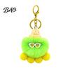 Portable Key Holder Plush Octopus Keychain, Fuzzy Stuffed Sea Animal Bag Charm, Hanging Charm Knit Hat with Keyring for Backpacks and Handbags