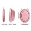 Collapsible Silicone Makeup Brush Cleaning Bowl Portable Cosmetic Sponge Scrubber Bowl Beauty Makeup Washing Tool