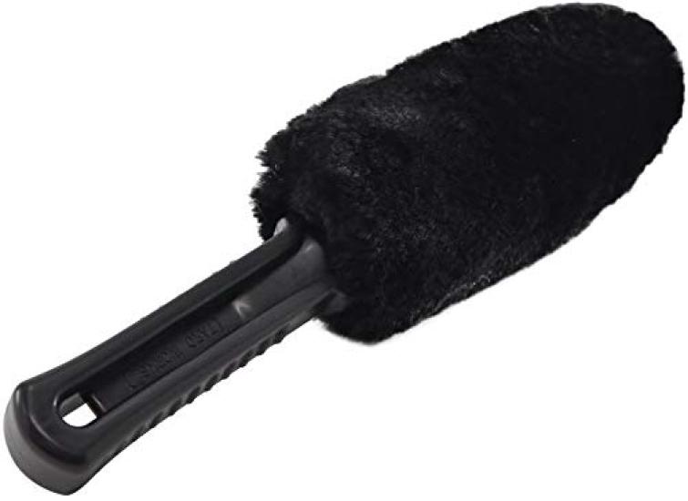 

TARO WORKS Wheel Rim Wash Lambswool Fiber Black Brush, Sponge, Scratch-Resistant, чёрный