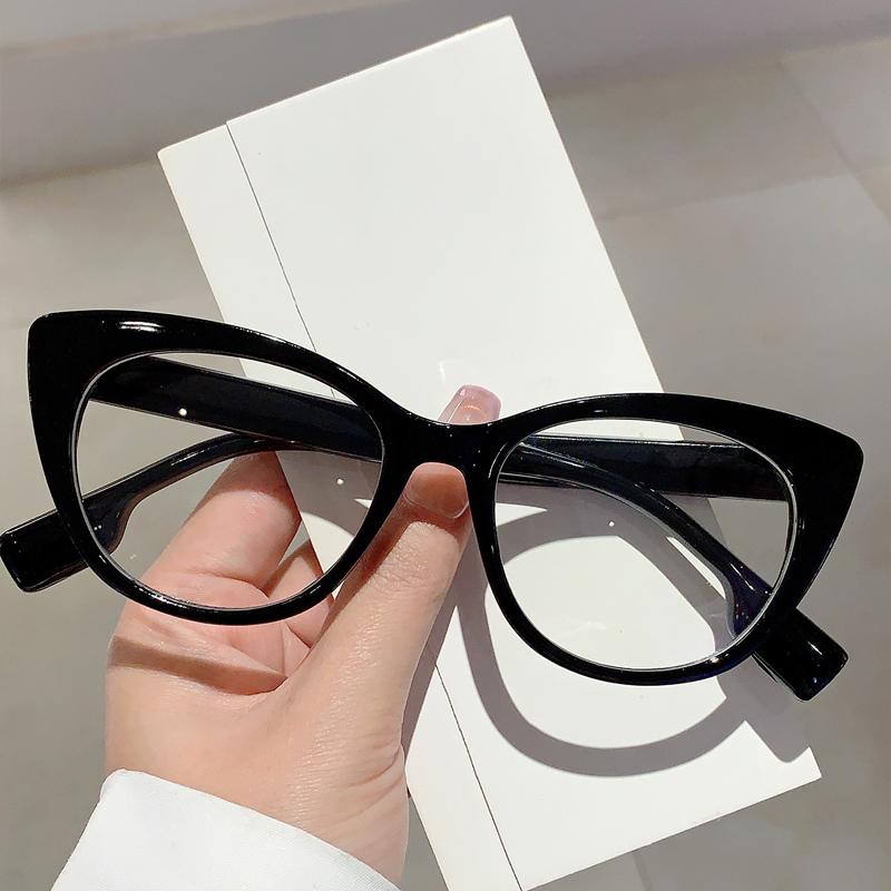 Oversized Cat Eye Glasses New in Stylish Blue Light Blocking Eyewear Trendy Brand Designer Multicolor Rim Eyeglasses