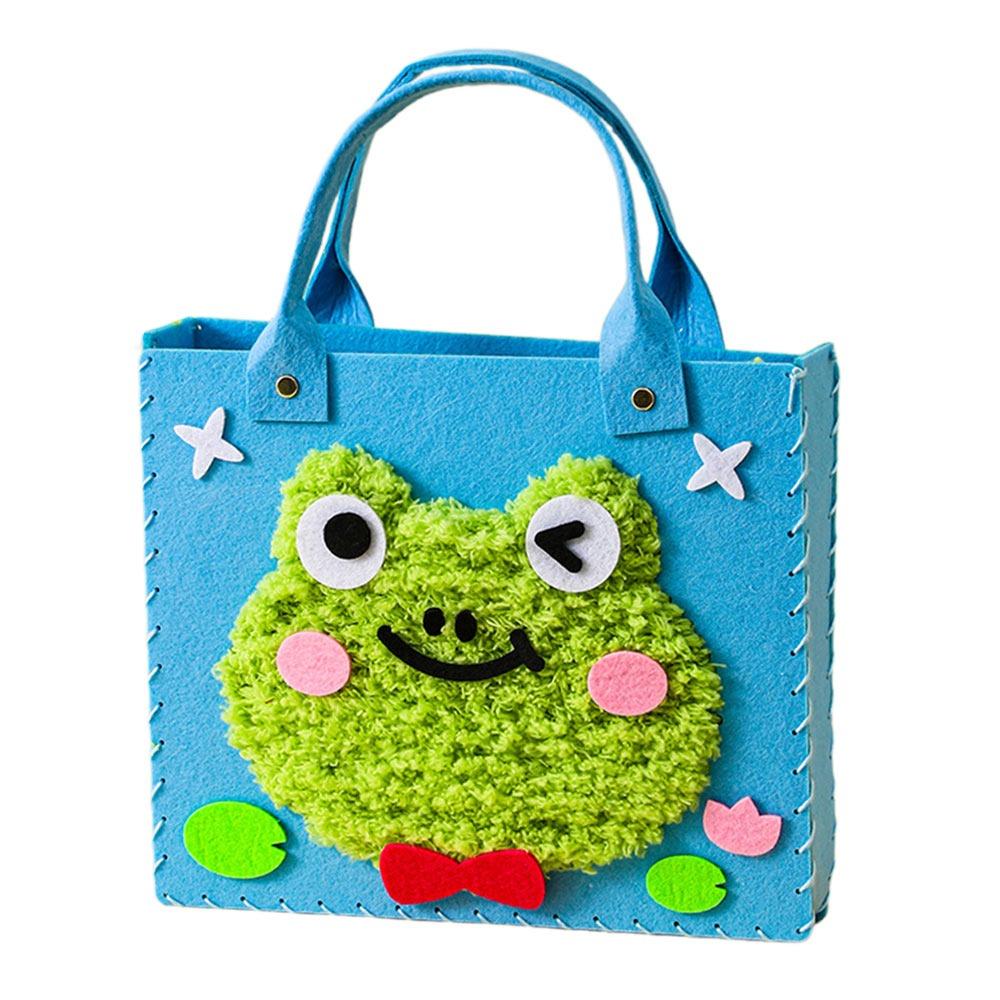 Multicolor DIY Felt Animal Bag Kits Educational Crafts Sewing Needle and Thread Cartoon Animal Felt Sewing Kit Making Supplies