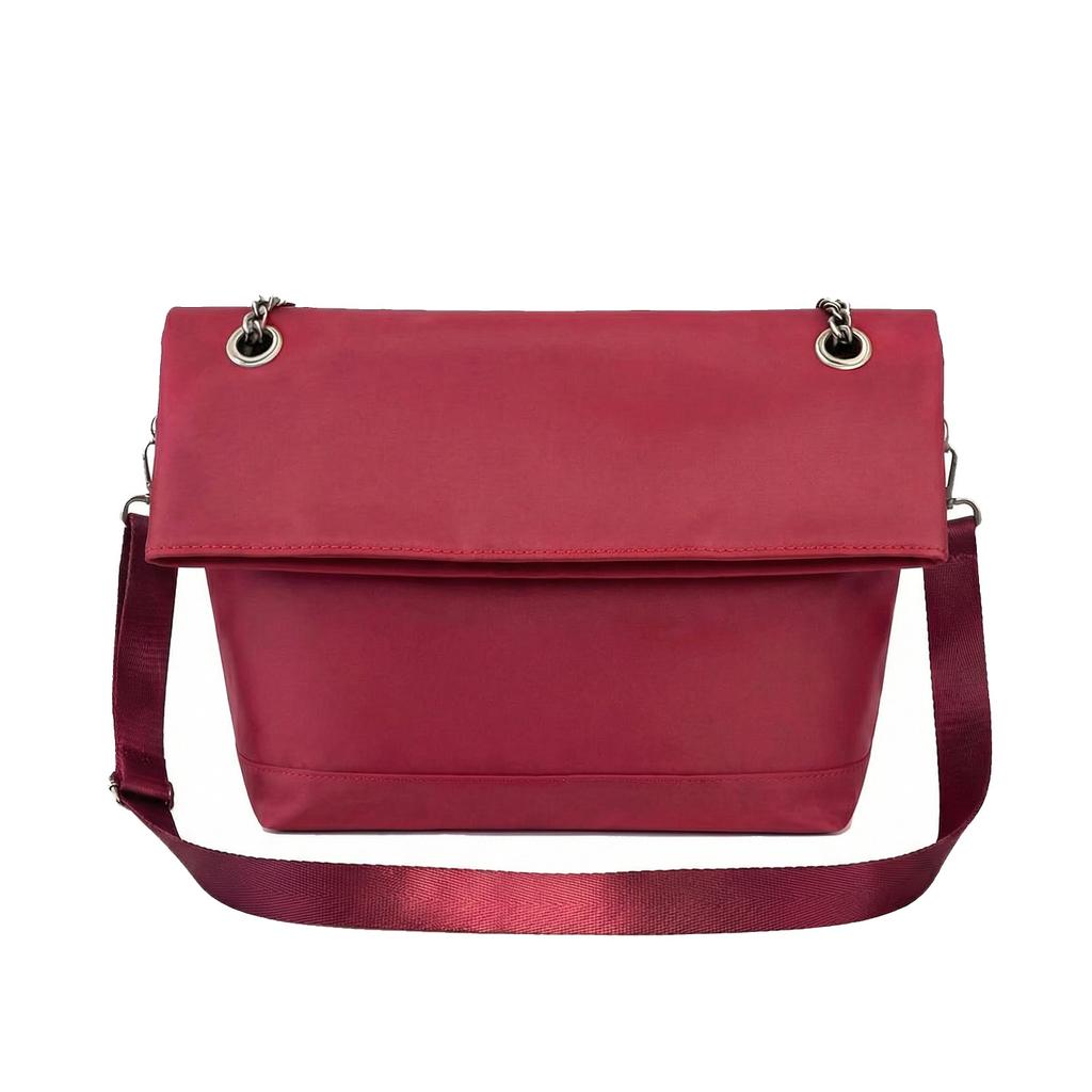 New folding bucket bag, casual messenger bag, portable shoulder small bag, simple and versatile foreign gas bag