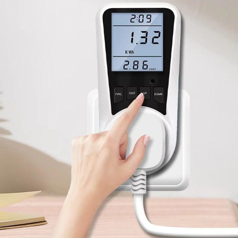 Digital Display Electrical Energy Monitor Socket LCD Screen Power Meter Power Analyzer  Home Use
