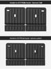 Eco-friendly TPE Car Mats Set for 2024-2025 AITO M9: Orange Floor, Seat Back, and Trunk Mats