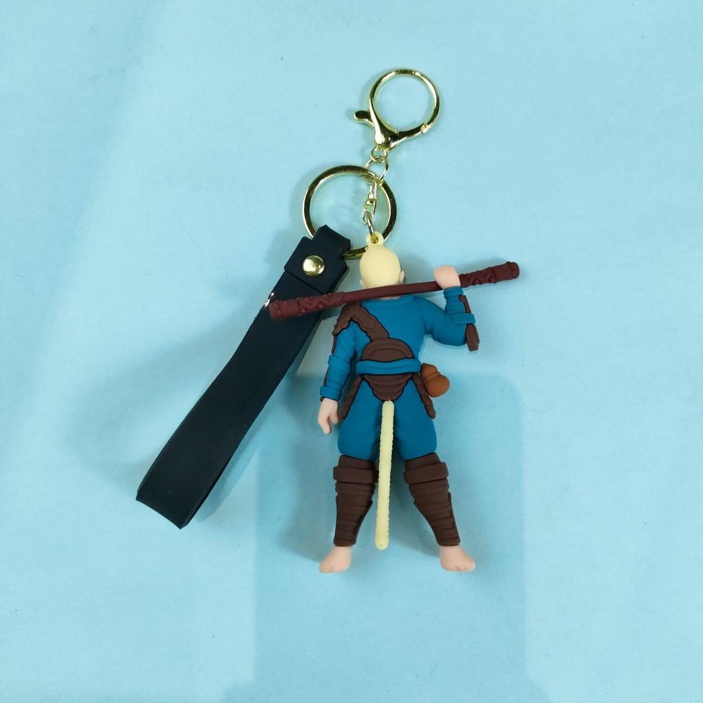 Myth Unique Black Sun Wukong Keyring Cartoon Pvc Doll For Memorable Gift Occasions