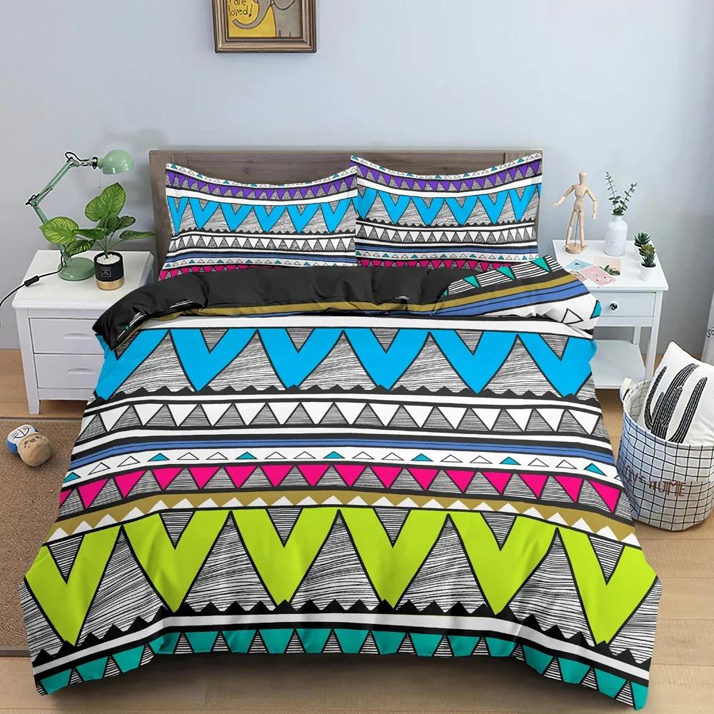 Böhmisches Bettwäscheset Ethnischer Stil Bettbezug Floral Steppdeckenbezüge Einzelbett Twin King Size Steppdeckenbezug Mit Kissenbezug 2/3-teilig