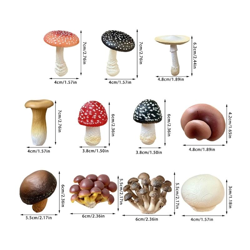 Portable Mini Mushroom Fridge Magnets   Home   Realistic Simulation  PVC Craft