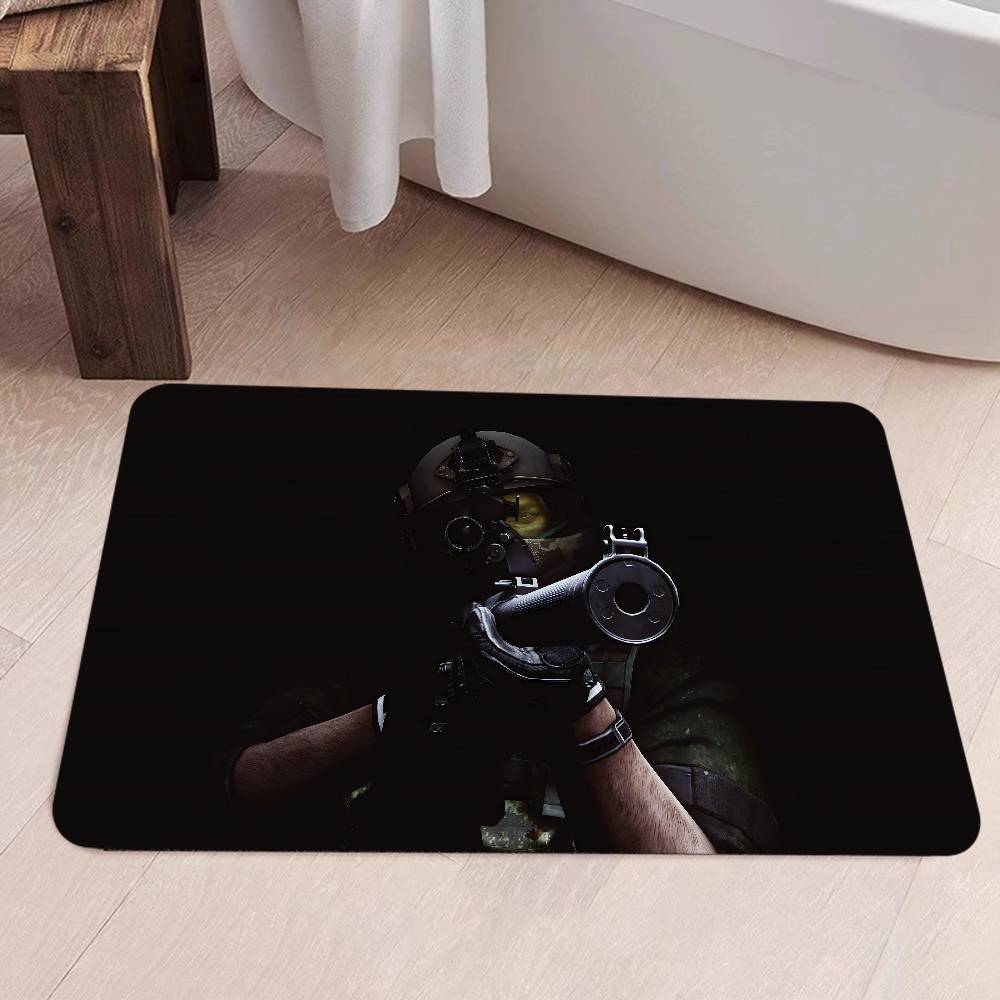 E-Escape F-from Tarkov Flur Teppich Waschbar Rutschfest Wohnzimmer Sofa Stühle Bereichsmatte Küche Fußmatte Bereichsteppich