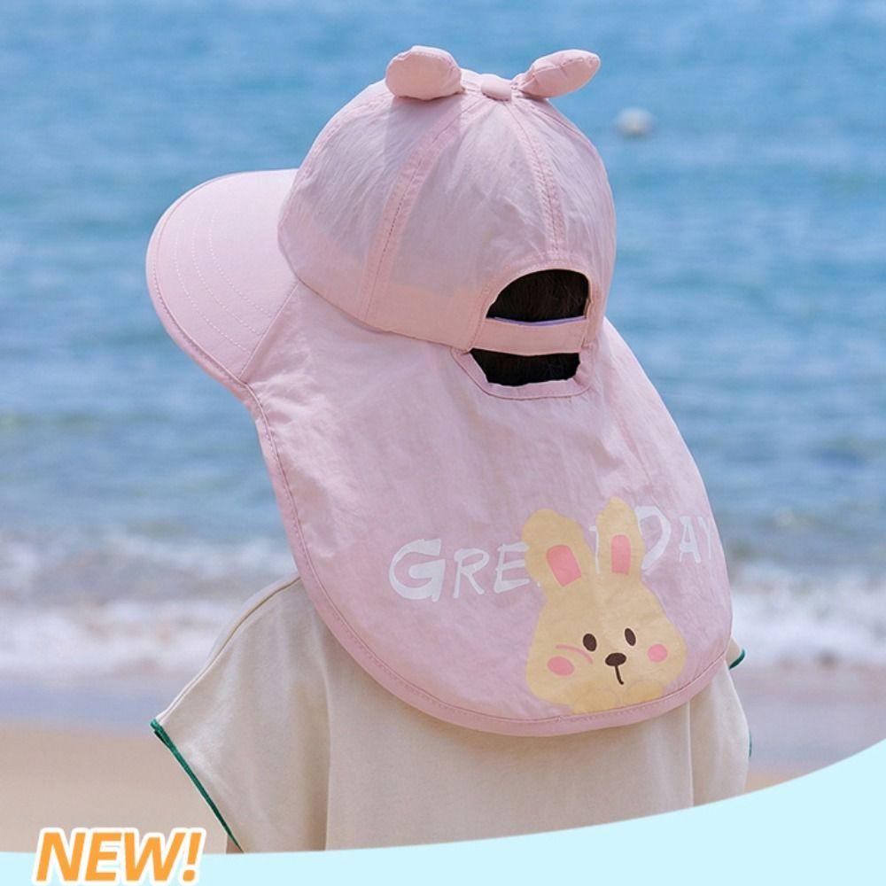 Whistle~ Extended Shawl Kids Whistle Sunscreen Hat Sun Protection Summer Sunshade Hat  Spring