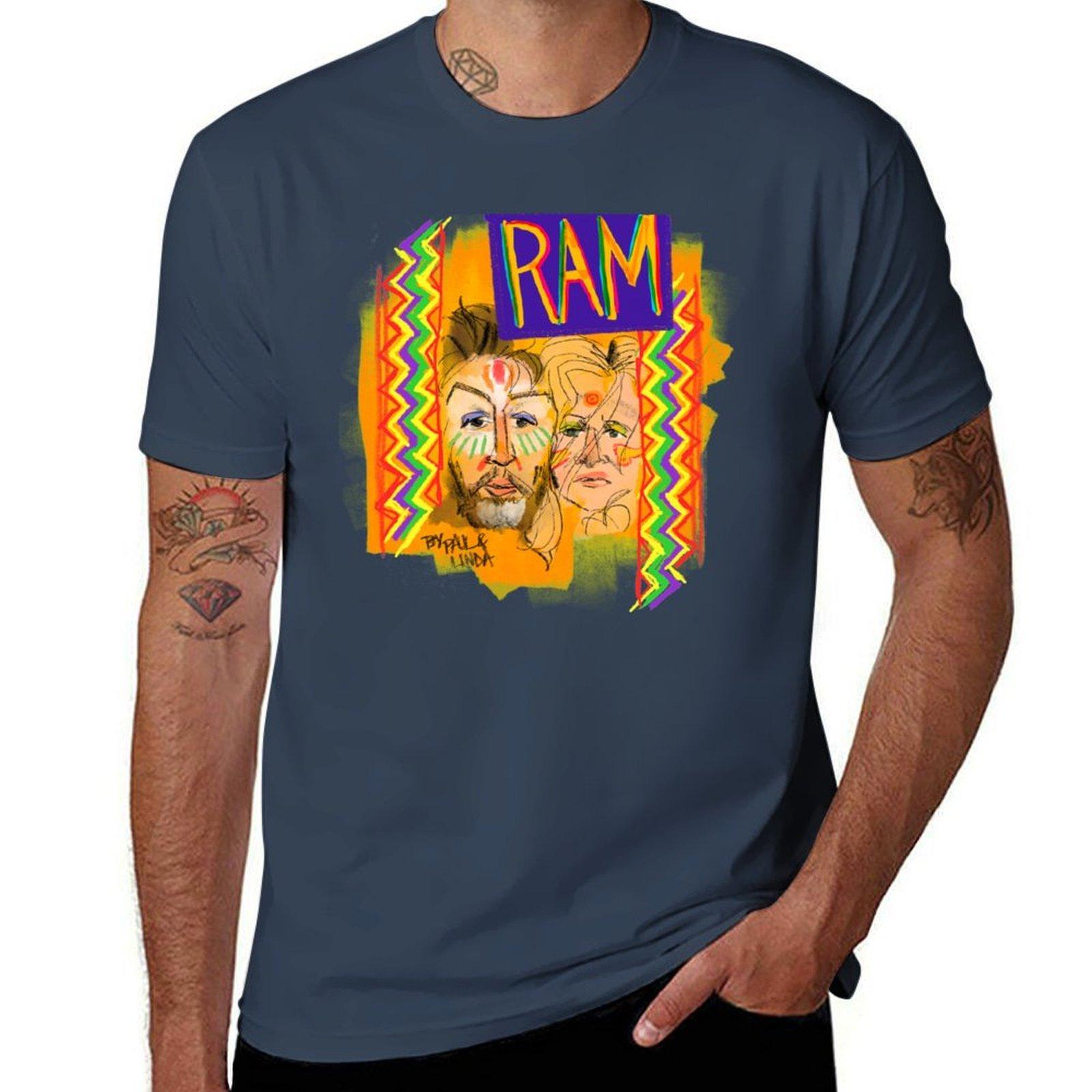 RAM By Paul and Linda TShirt Casual Pattern Print Tee Shirt S