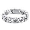Punk Polished Stainless Steel Men's Geometric Bracelet – Fade Resistant