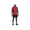 Under Armour Solid Logo Crew Neck Sports Short Sleeve T-Shirt Men Tops Radio-Red 1370441-890