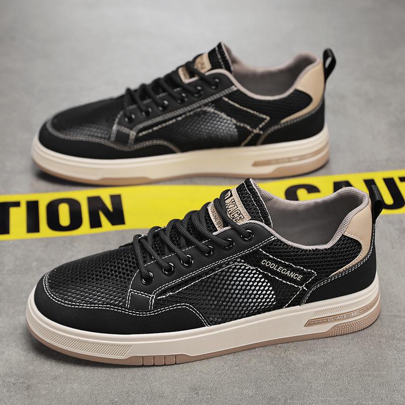 Summer Mesh Breathable Men's Casual Sneakers Outdoor Lightweight Walking Footwear Comfortable Board Shoes Anti Slip Sport Shoes
