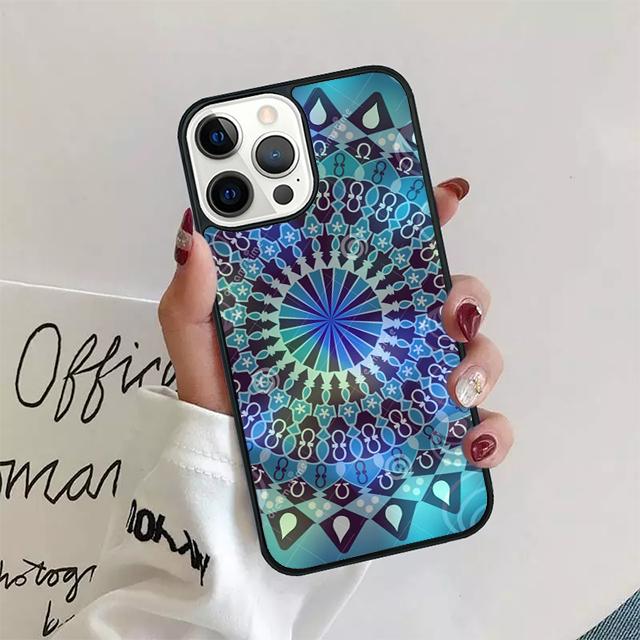 Mandala Floral Coque Shell For iPhone 17 Air 15 16 14 13 12 Pro Max 11 Pro Max Plus Phone Case Cover