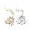 Elegant Geometric Forehead Chain Indian Wedding Decoration Bohemian Tassel Rhinestone Headpiece Women Hair Jewelry