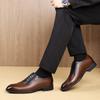 Fashion Men Dress Shoes Fashion Business Casual Leather Shoe Handcrafted Oxford Shoes Luxury Wedding Shoes for Men Lace Up Leather Shoe
