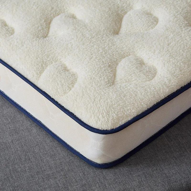 WTEMPO Lamb Wool School Dormitory Bed Mattress Pad Foldable High Quality Soft Mattress Winter Thickened Plush Bedroom Bed Sheet Tatami Plush Pad