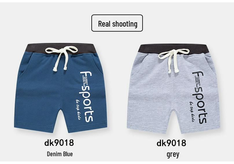 2026 New Summer Korean Style Boys' Letter Print Shorts