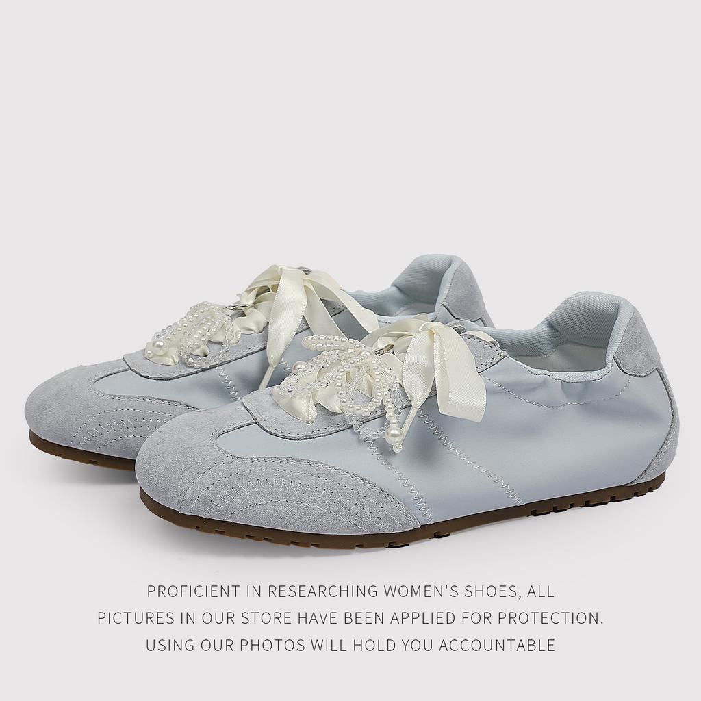 Foreign Style Pearl German Training Shoes, Sports Shoes, Girls, Hugh Single Shoes, Forrest Gump Shoes