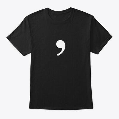 Comma T-shirt Gemaakt in de VS Maat S tot 5XL
