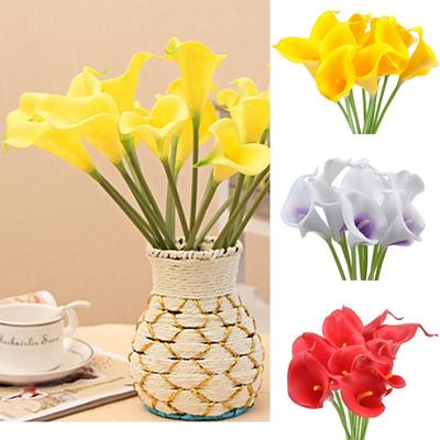 10 Stück Künstlicher Calla-Lilien-Strauß Kunstblumen DIY Heimdeko