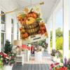 2D Flat, Hello Fall_ Harvest Pumpkins_2 Double-sided Garden Flag, Yard Decoration, Outdoor Decoration, Lawn, Flag Only Flagpole Not Included, 2D Flat