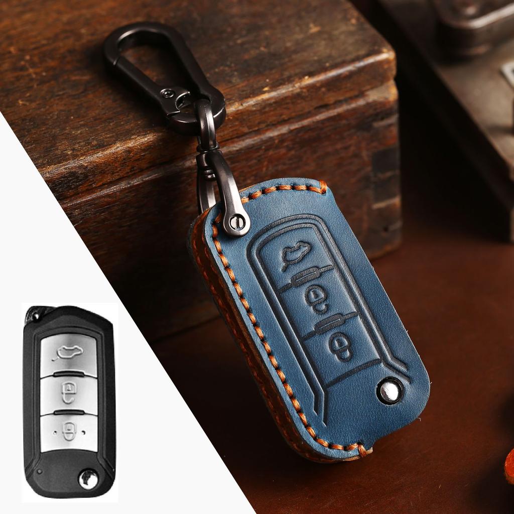 The key cover is suitable for GAC Trumpchi key cover GS4GS5GS6 leather key cover manual.