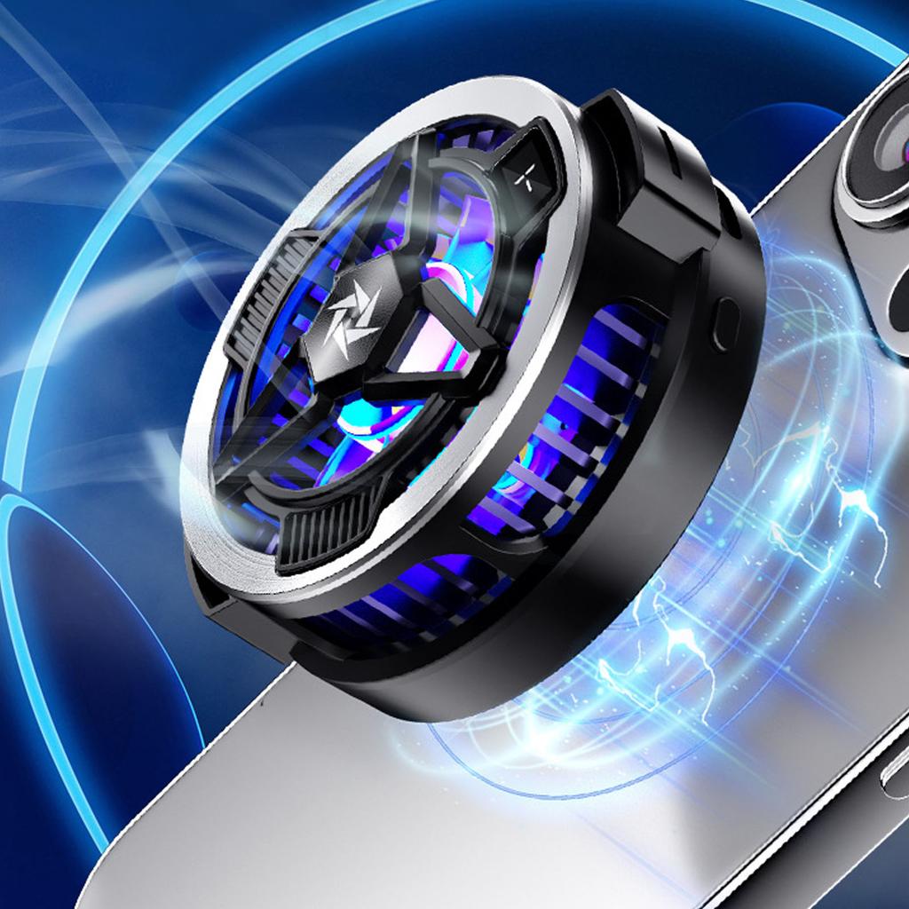 Phone Cooler with Magnetic Back Clip Semiconductor Cooling Wireless Quick Charging Digital Display Mobile Phone Cooling