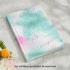 Rose Butterfly Laser Stamped Notebook with Magnetic Buckle - Retro Style Student Diary