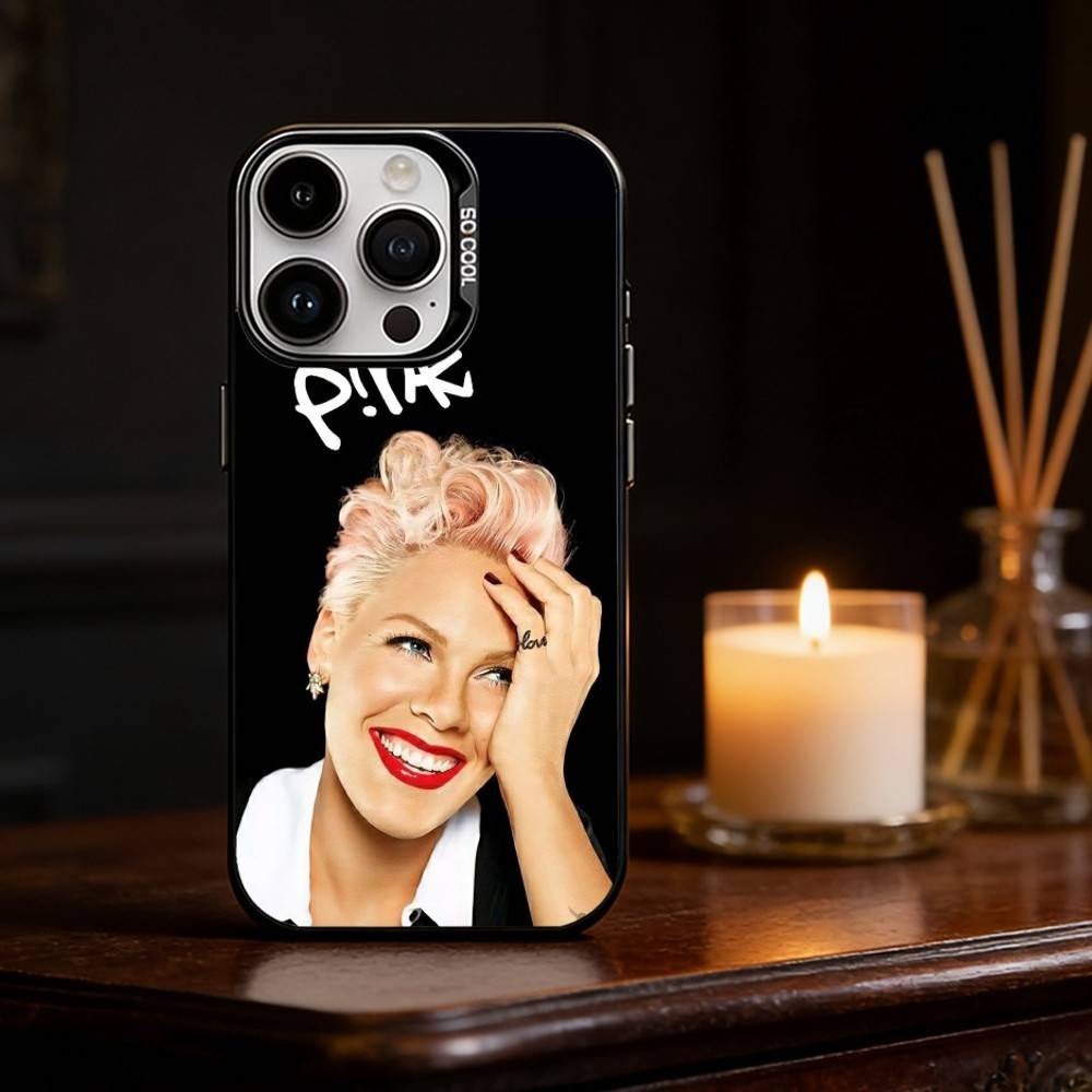

P-P!nk Pink Alecia Beth Phone Case Color Silver Shell For IPhone 17 16 15 14 13 12 11 Pro Max Plus iPhone17promax