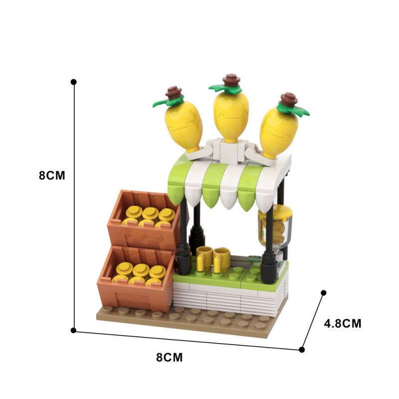 Lemonade Stand Building Blocks Toy - Compatible with LEGO MOC-136372
